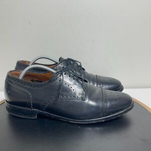 Allen Edmonds Dress Shoes‎ Mens Size 8.5 E Sanford Cap Toe Leather Black